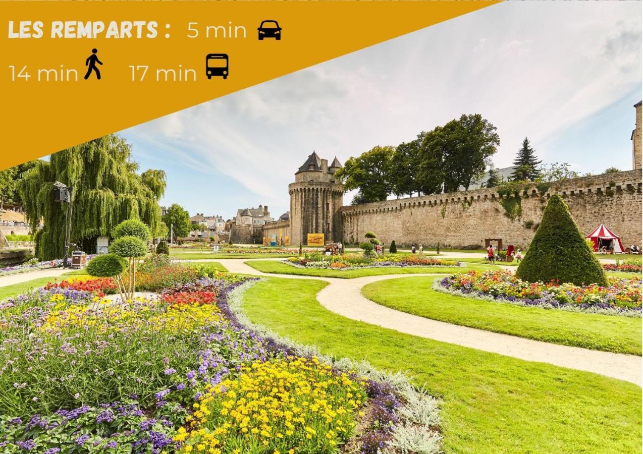 La Pause De Merimee - Jardin - Parking Vannes Ngoại thất bức ảnh
